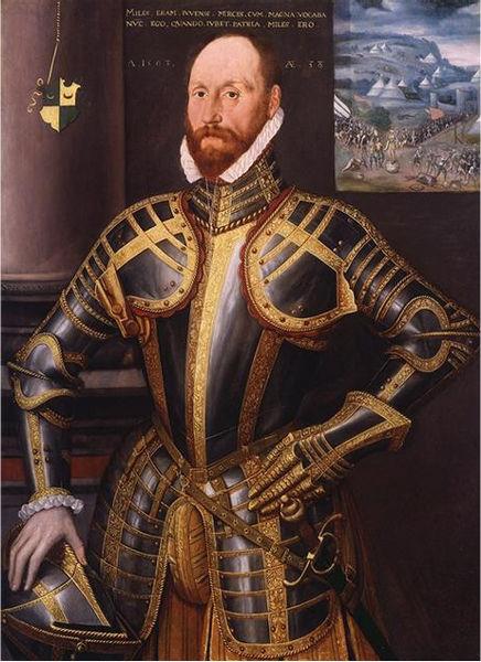 unknow artist Portrait of John Farnham, Gentleman-Pensioner to Elizabeth I of England Germany oil painting art